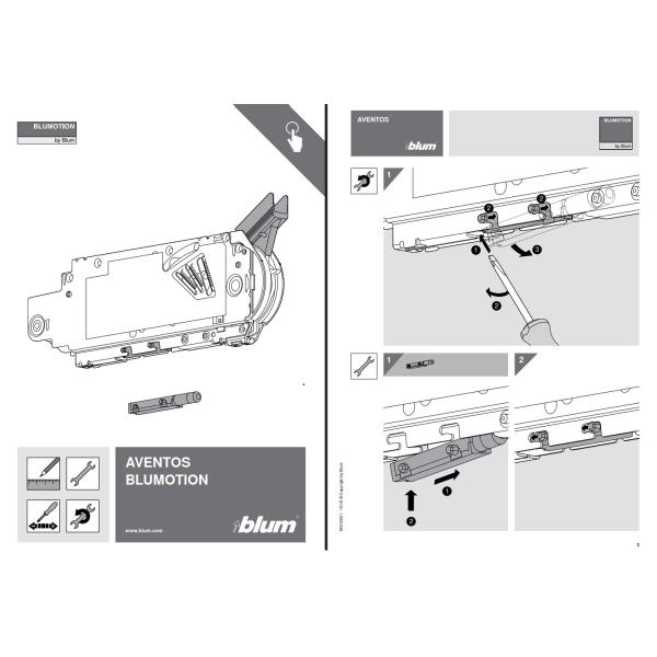 Blumotion Austauschdämper - Typ 01 für AVENTOS HL / HS Kraftspeicher Typ HS 20S2C0x / 20S2E0x / 20S2G0x und HL 20L250x